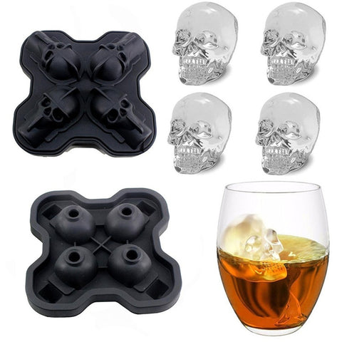4 Grid Silicone Ice Mold Tray