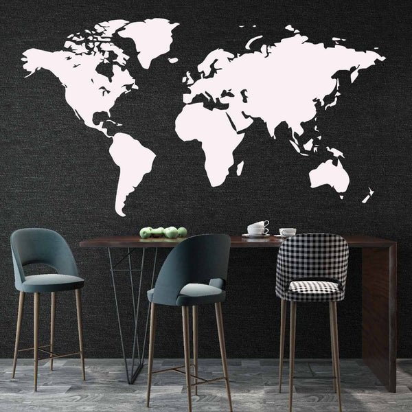 World Map Wall Sticker Decal