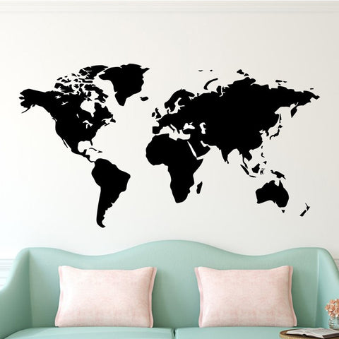 World Map Wall Sticker Decal