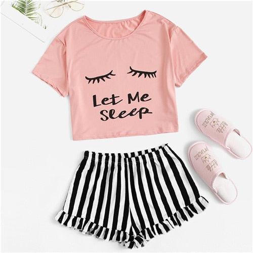 "Let Me Sleep" Pajama Set