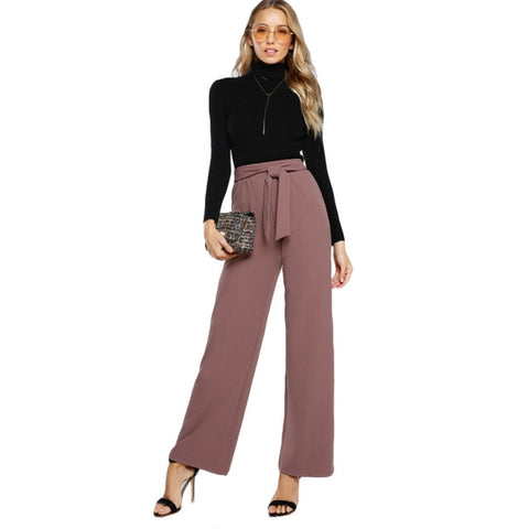 Tie Waist Palazzo Pants