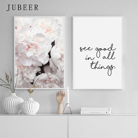 Peony Flower Canvas Print Wall Art