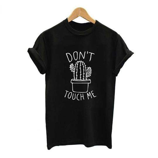 Don't Touch Me Cactus Printed Tee