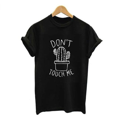 Don't Touch Me Cactus Printed Tee