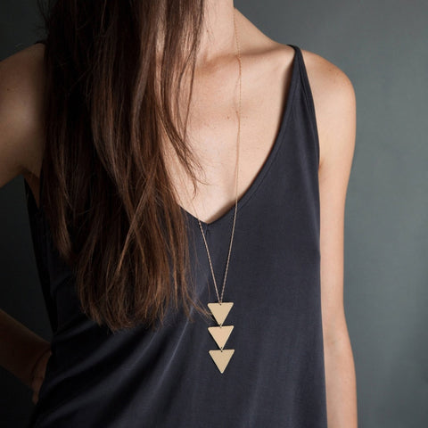 Triangle Pendant Necklace