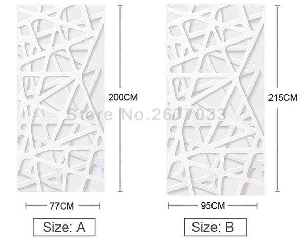 White Line Space Self Adhesive Wall Decal