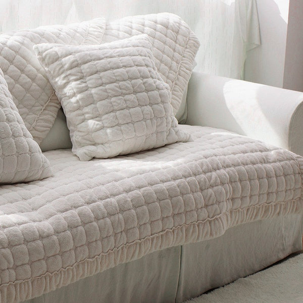 Fleeced Eco-Friendly Sofa Slipcover