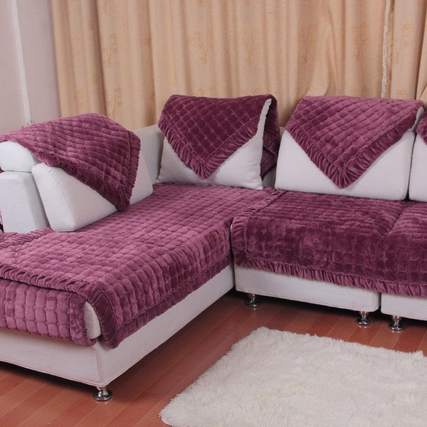 Fleeced Eco-Friendly Sofa Slipcover