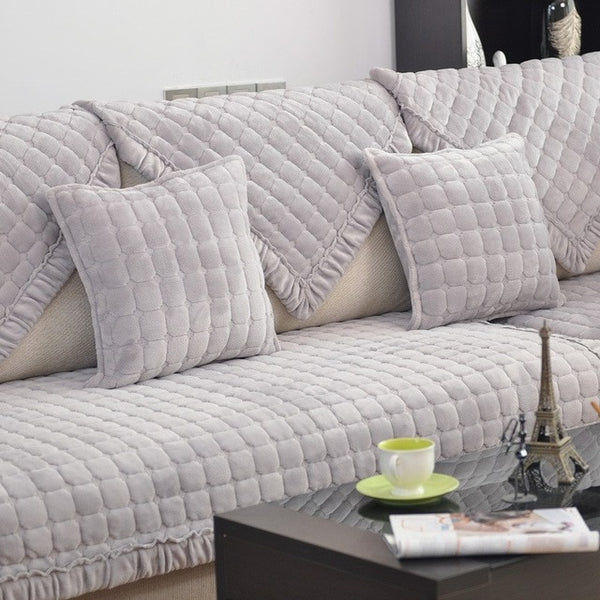 Fleeced Eco-Friendly Sofa Slipcover