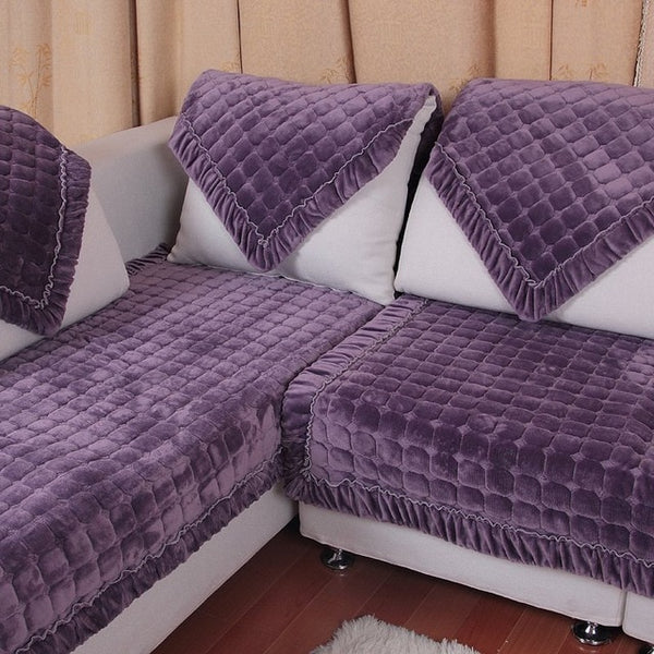 Fleeced Eco-Friendly Sofa Slipcover