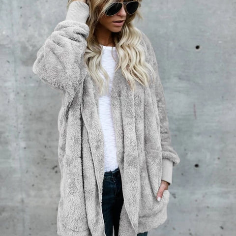 Faux Fur Teddy Bear Coat Jacket