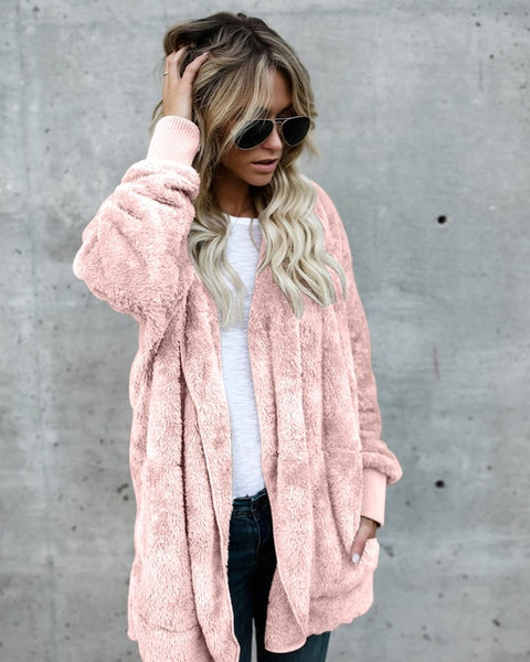 Faux Fur Teddy Bear Coat Jacket