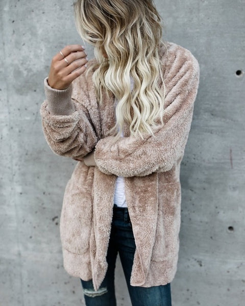 Faux Fur Teddy Bear Coat Jacket