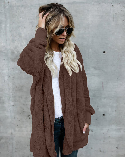 Faux Fur Teddy Bear Coat Jacket