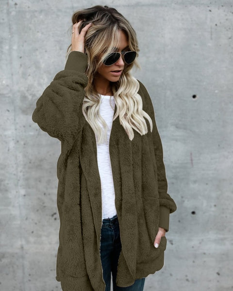 Faux Fur Teddy Bear Coat Jacket