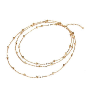 Multi-Layer Choker Pendant Necklace