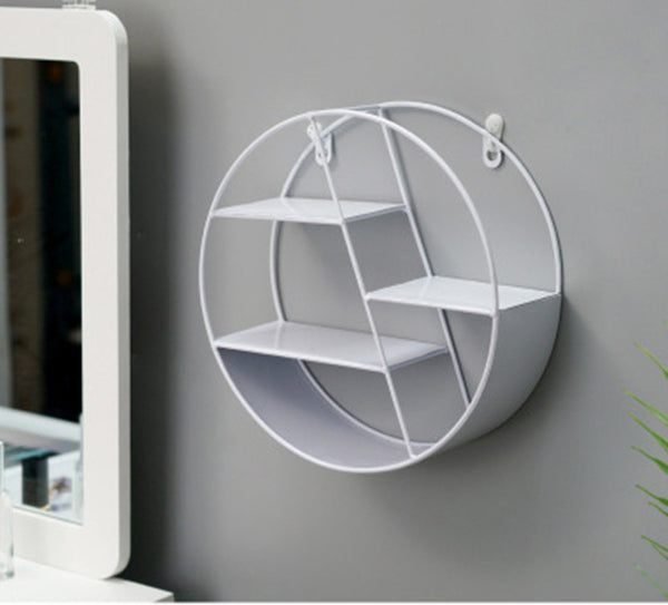 Geometric Metal Decorative Shelf