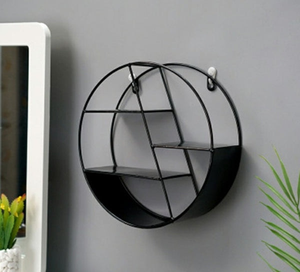 Geometric Metal Decorative Shelf