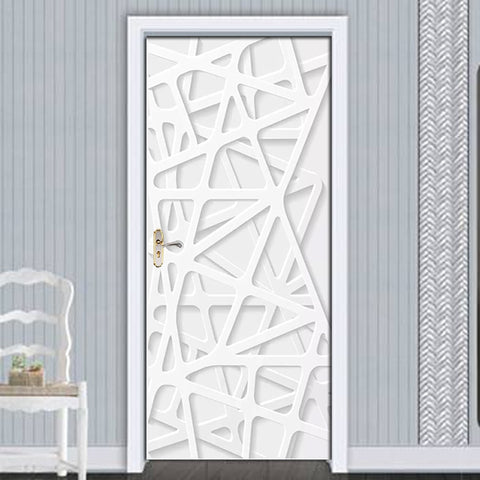 White Line Space Self Adhesive Wall Decal